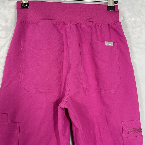 FIGS Womens Technical Collection Scrubs Hot Pink Yola Ankle Length Pants XXS - Picture 6 of 10